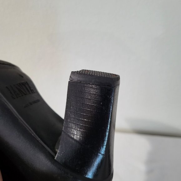 Janita Calf High Heeled Boots 22890, Black SZ 37 - Picture 12 of 15